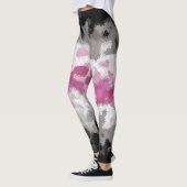 Leggings Drapeau de la fierté libraféminine abstrait marbré (Gauche)