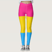 Leggings Drapeau de la fierté Pansexual (Devant)