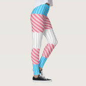 Leggings Drapeau de la fierté transgenre Abstraite de la ba (Droite)