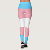 Leggings Drapeau de la fierté transgenre - LGBT Rainbow (Dos)