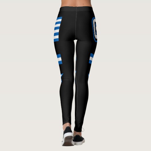 Leggings Drapeau de la Grèce (Dos)