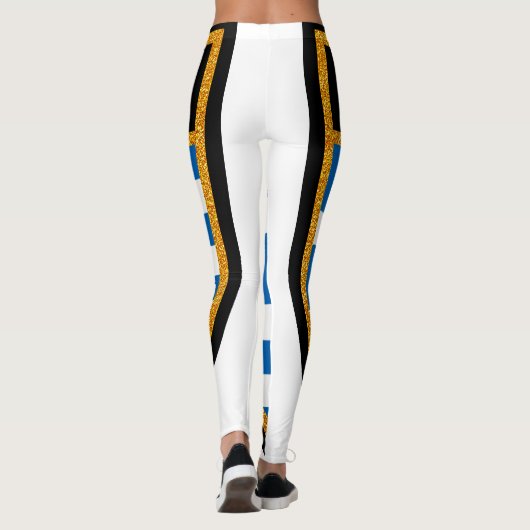 Leggings Drapeau de la Grèce (Dos)