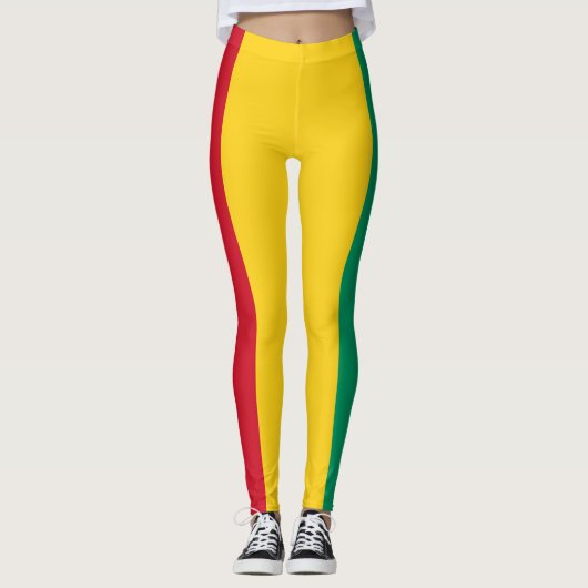Leggings Drapeau de la Guinée (Devant)