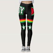 Leggings Drapeau de la Guyane (Devant)