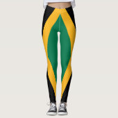 Leggings Drapeau de la Jamaïque (Devant)