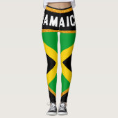 Leggings Drapeau de la Jamaïque (Devant)