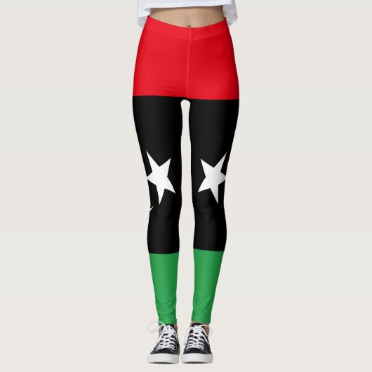 Leggings Drapeau de la Libye (Devant)