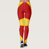 Leggings Drapeau de la Macédoine Cool (Dos)