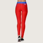Leggings Drapeau de la mode Porto Rico (Dos)