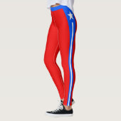 Leggings Drapeau de la mode Porto Rico (Gauche)