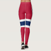 Leggings Drapeau de la Norvège (Dos)