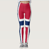 Leggings Drapeau de la Norvège (Devant)
