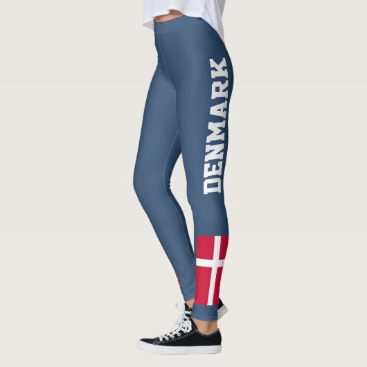 Leggings Drapeau de la Personnaliser nationale du Danemark (Gauche)