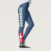 Leggings Drapeau de la Personnaliser nationale du Danemark (Droite)
