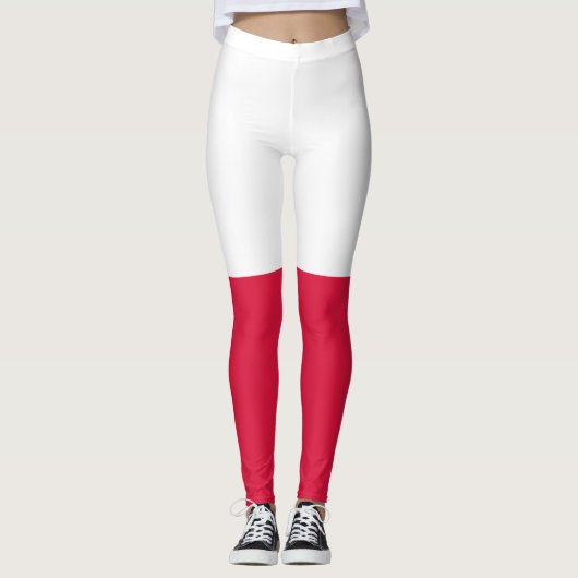Leggings Drapeau de la Pologne (Devant)