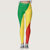 Leggings Drapeau de la République du Congo (Devant)