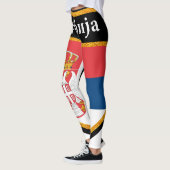 Leggings Drapeau de la Serbie (Gauche)