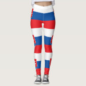 Leggings Drapeau de la Slovaquie (Devant)