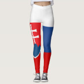 Leggings Drapeau de la Slovaquie Cool (Devant)
