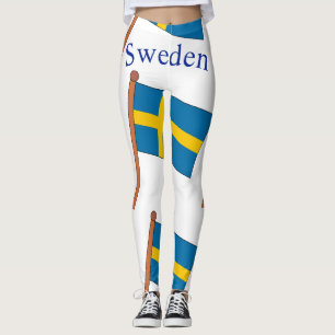 Leggings Drapeau de la Suède Thunder_Cove