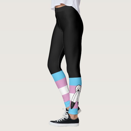 Leggings Drapeau de la Trans Pride (Gauche)