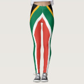 Leggings Drapeau de l'Afrique du Sud (Devant)