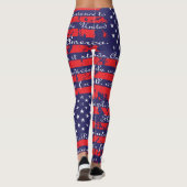 Leggings Drapeau de l'Allégeance USA (Dos)