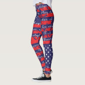 Leggings Drapeau de l'Allégeance USA (Gauche)