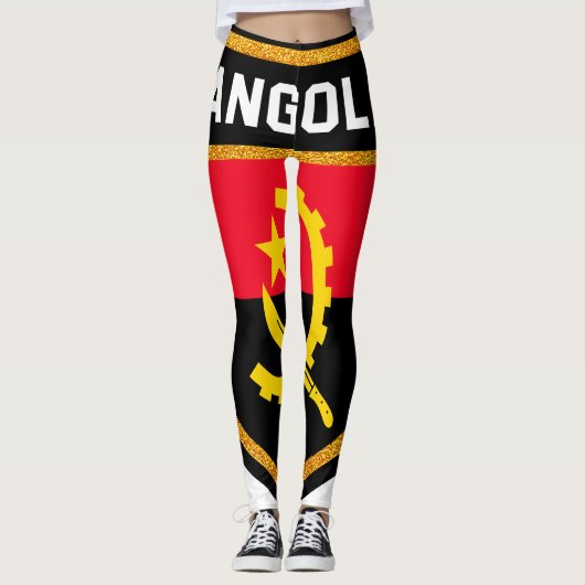 Leggings Drapeau de l'Angola (Devant)