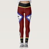Leggings Drapeau de l'Arkansas (Devant)