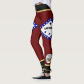 Leggings Drapeau de l'Arkansas (Gauche)