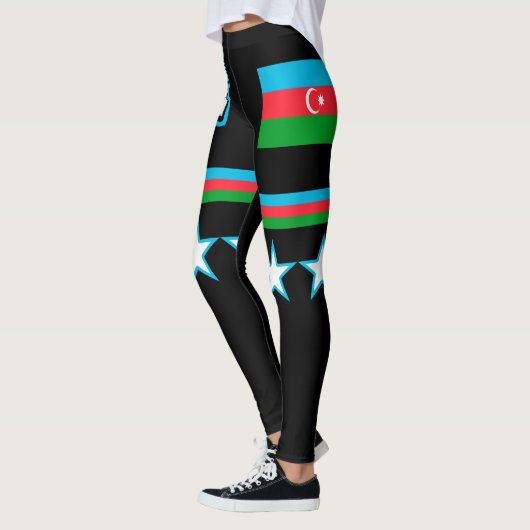 Leggings Drapeau de l'Azerbaïdjan (Gauche)
