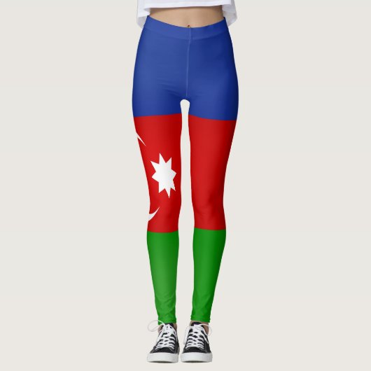 Leggings Drapeau de l'Azerbaïdjan Cool (Devant)
