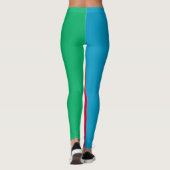 Leggings Drapeau de l'Azerbaïdjan patriotique (Dos)