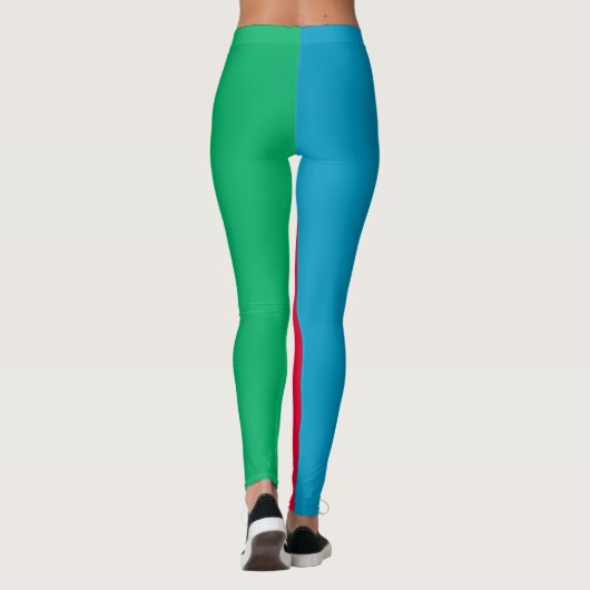 Leggings Drapeau de l'Azerbaïdjan patriotique (Dos)
