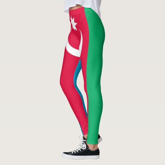 Leggings Drapeau de l'Azerbaïdjan patriotique (Gauche)