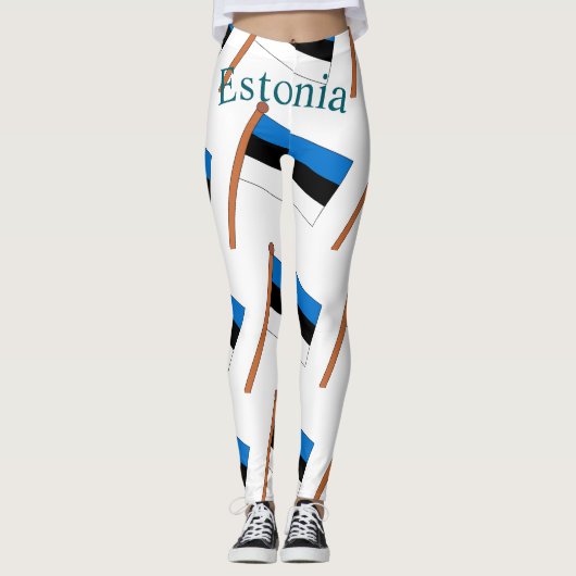 Leggings Drapeau de l'Estonie Thunder_Cove (Devant)