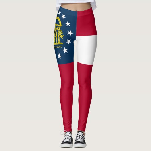 Leggings Drapeau de l'État de Géorgie (Devant)
