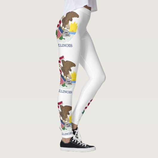 Leggings Drapeau de l'État de l'Illinois (Droite)