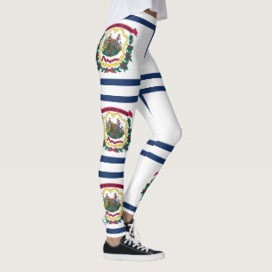 Leggings Drapeau de l'État de Virginie-Occidentale