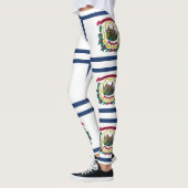 Leggings Drapeau de l'État de Virginie-Occidentale (Gauche)