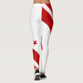 Leggings Drapeau de l'État de Washington DC (Dos)