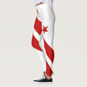 Leggings Drapeau de l'État de Washington DC (Gauche)