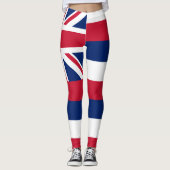 Leggings Drapeau de l'État d'Hawaï (Devant)