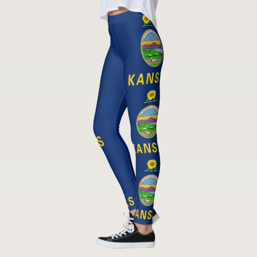 Leggings Drapeau de l'État du Kansas (Gauche)