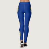Leggings Drapeau de l'État du Nebraska (Dos)