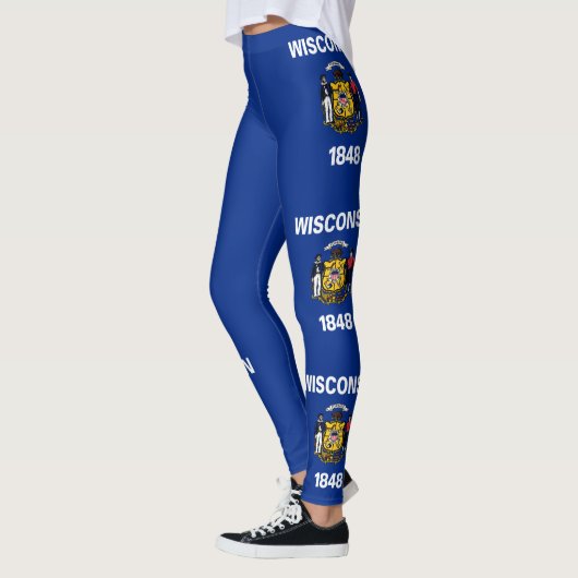 Leggings Drapeau de l'État du Wisconsin (Gauche)