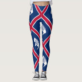 Leggings Drapeau de l'État du Wyoming (Devant)