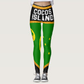 Leggings Drapeau de l'île Cocos (Devant)