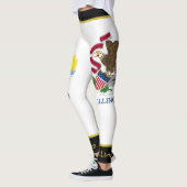 Leggings Drapeau de l'Illinois (Gauche)